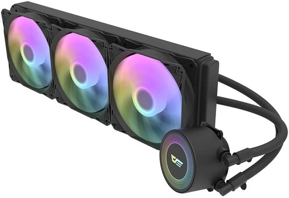 خنک کننده مایع پردازنده Darkflash AURA DA360، فن های 120 میلی متری PWD، سرعت فن 900~1800 دور در دقیقه، سرعت پمپ 2500 دور در دقیقه، پمپ آب HQ، کف مسی پهن، بلبرینگ هیدرولیک، مشکی | DA360-B خنک کننده مایع پردازنده Darkflash AURA DA360، فن های 120 میلی متری PWD، سرعت فن 900~1800 دور در دقیقه، سرعت پمپ 2500 دور در دقیقه، پمپ آب HQ، کف مسی پهن، بلبرینگ هیدرولیک، مشکی | DA360-B