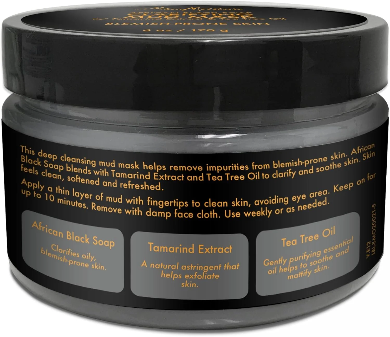 ماسک صورت حاوی شی باتر و صابون سیاه آفریقایی، 113 گرم