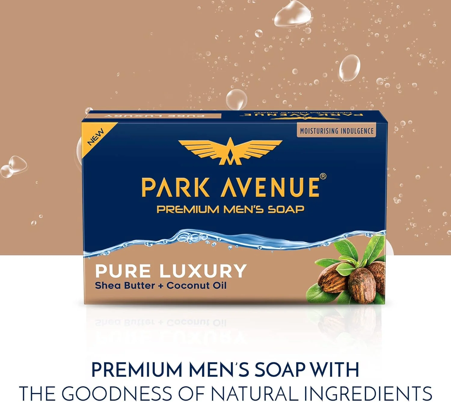 صابون مردانه پریمیوم پارک آونیو، شی باتر + روغن نارگیل، 125 گرم، 3 عدد بخر 1 عدد هدیه بگیر، چند منظوره