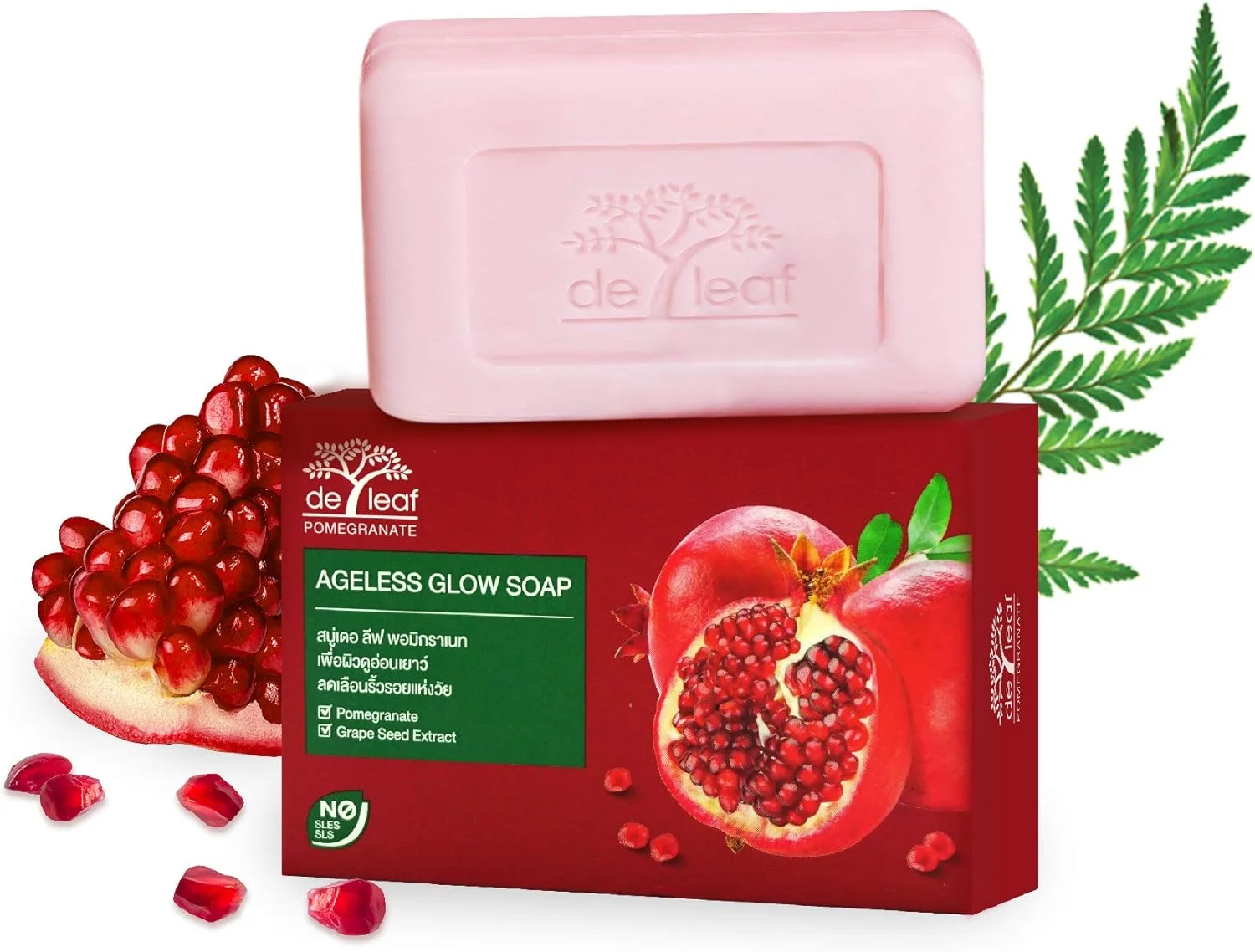 صابون انار طبیعی دی لیف تاناکا، حاوی ویتامین E، پاک کننده عمیق، آبرسان و مرطوب کننده پوست صورت و بدن، 100 گرم، بسته 3 عددی، انار