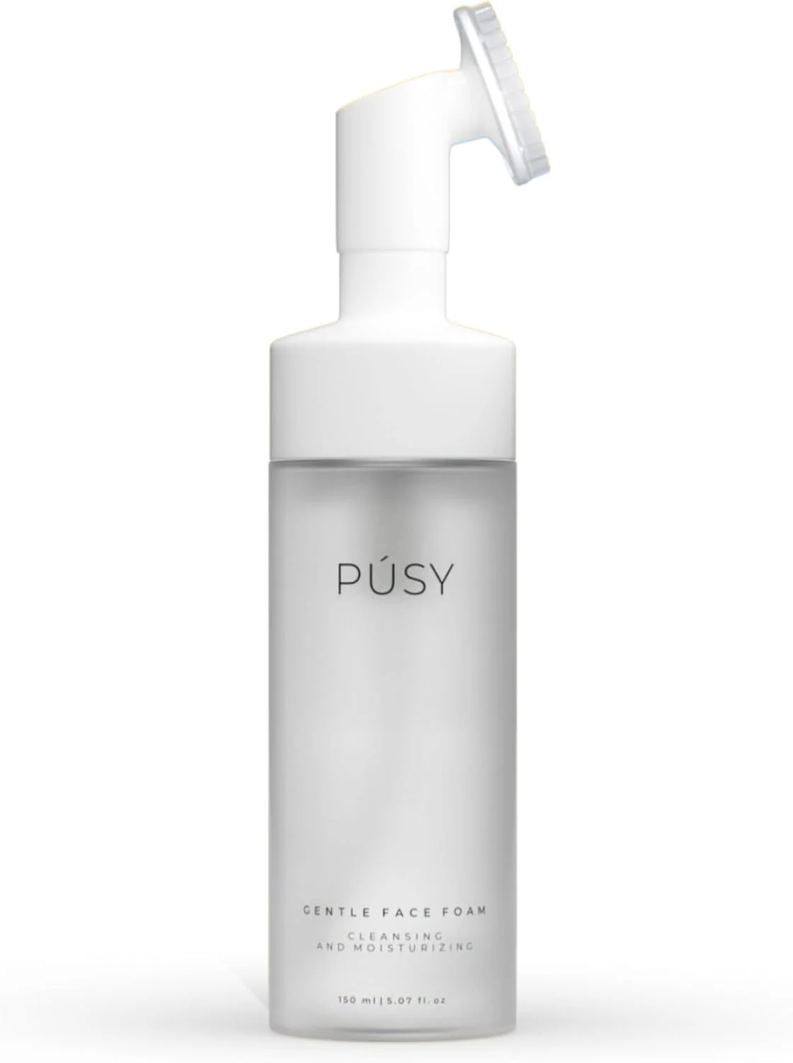 فوم پاک کننده ملایم صورت با برس سیلیکونی نرم - بدون صابون، غیر تحریک کننده، شستشوی روزانه صورت با پانتنول، گلیسیرین، ویتامین E، پری بیوتیک ها و مواد گیاهی - مناسب برای انواع پوست - 150 میلی لیتر