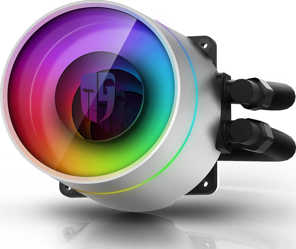 خنک کننده مایع پردازنده دیپ کول گیمر استورم Castle 360EX سفید، 360 میلی متری با نورپردازی RGB قابل تنظیم، پمپ دو محفظه ای، برای اینتل و AMD - سفید I DP-GS-H12W-CSL360EXWH