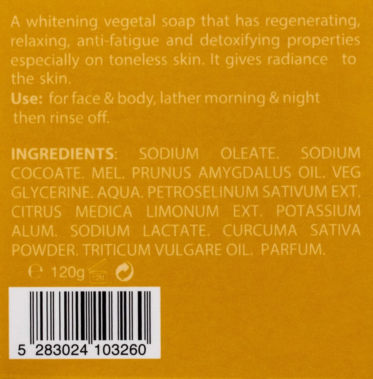 صابون صورت عسل و زردچوبه بیت الصابون، 120 گرم