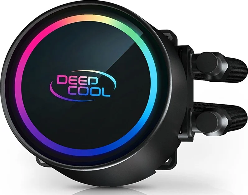 خنک کننده مایع پردازنده دیپ کول Gammax L360 A-RGB WH AIO، سرعت فن 500-1800 دور در دقیقه، جریان هوای 69.34 CFM، بلبرینگ هیدرولیک، کانکتور فن 4 پین PWM، ولتاژ نامی 12 VDC، مشکی | DP-H12CF-GL360-ARGB