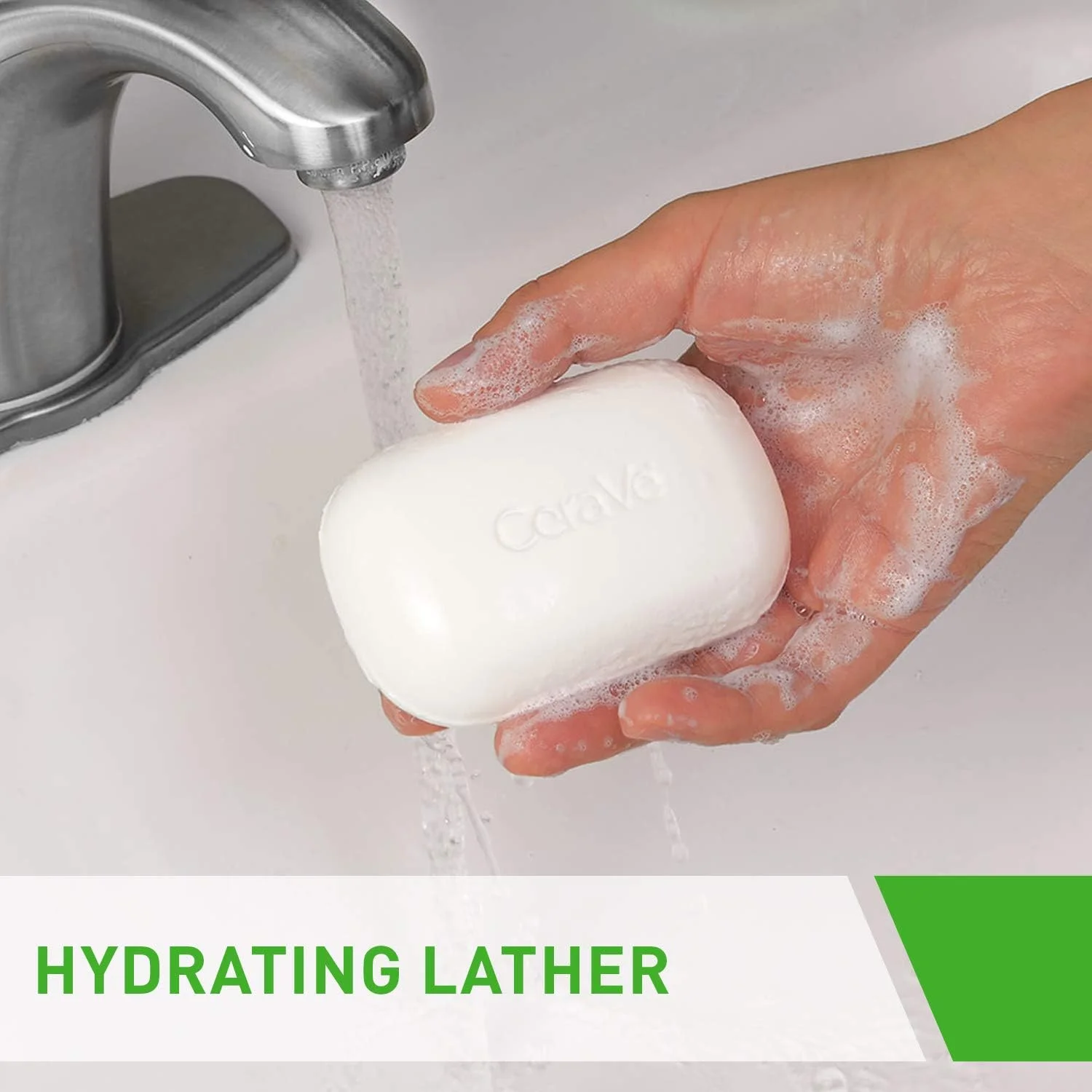 CeraVe پاک کننده آبرسان | پاک کننده بدن و صورت بدون صابون با 5% کرم مرطوب کننده | بدون عطر | بسته 3 عددی، 127 گرم