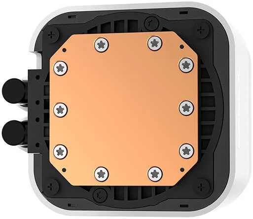 خنک کننده مایع پردازنده دیپ کول LQ360 AIO، نمایشگر LCD، رادیاتور 360 میلی‌متری، سرعت فن 2400 دور در دقیقه، جریان هوای فن 72.04 CFM، نوع بلبرینگ هیدرودینامیکی، فناوری ضد نشت، سفید | R-LQ360-WHDSMC-G-1