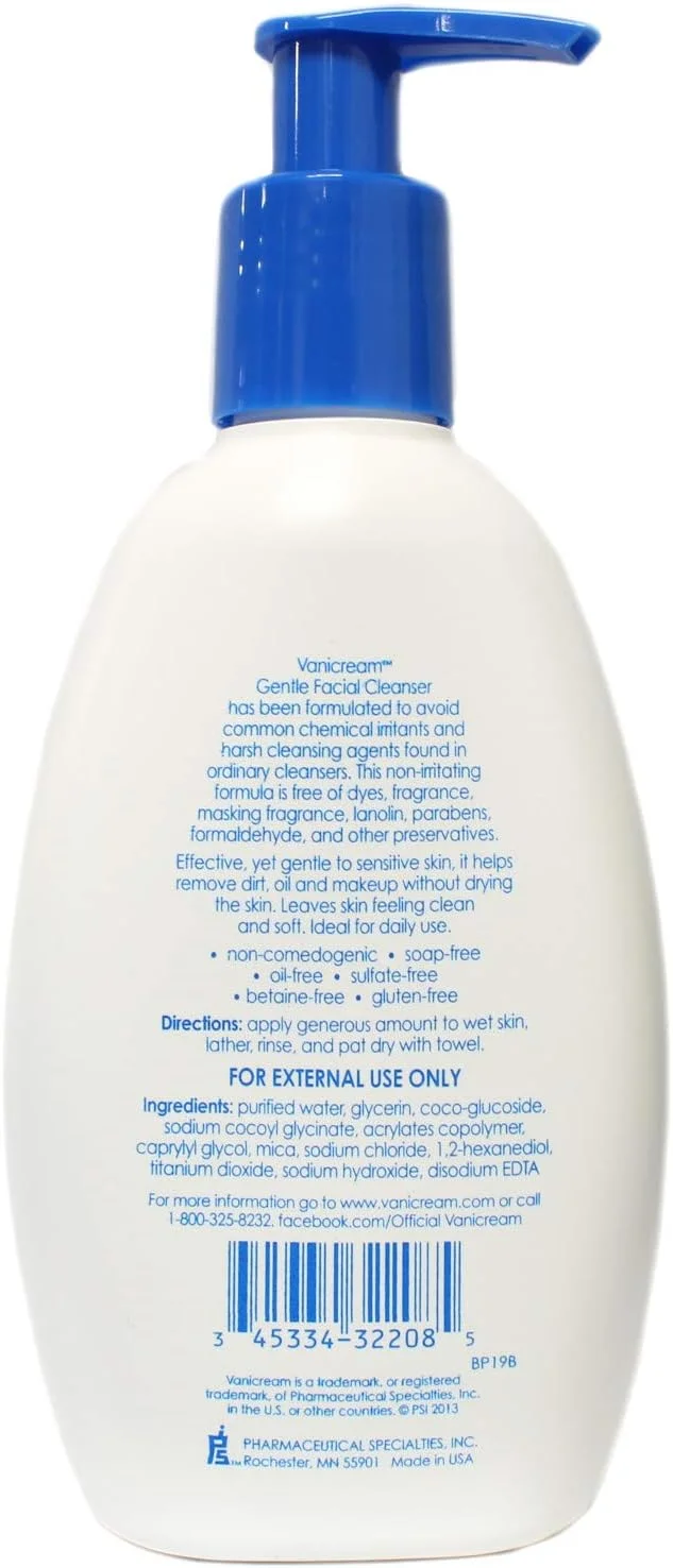 پاک کننده ملایم صورت ونیکریم بدون صابون، مناسب پوست حساس - ۲۲۶ گرم