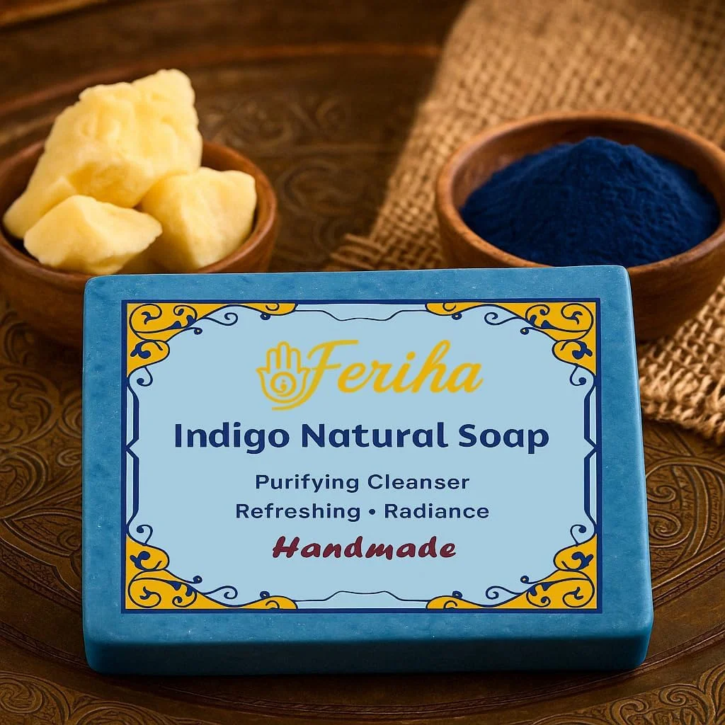 صابون صورت نیلا مراکشی - دست ساز با روغن آرگان و شی باتر