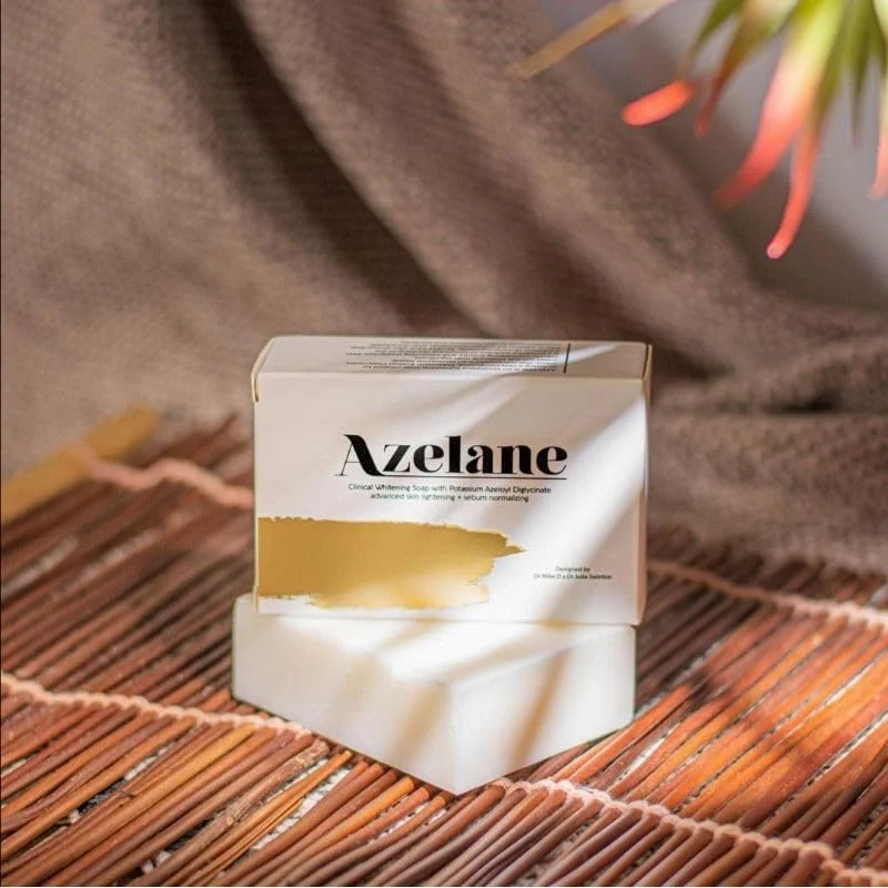 صابون صورت آزالین – پاک کننده عمیق و خالص کننده پوست صورت برای پوستی شفاف، شاداب و سالم – مراقبت روزانه ملایم از پوست، 100 گرم