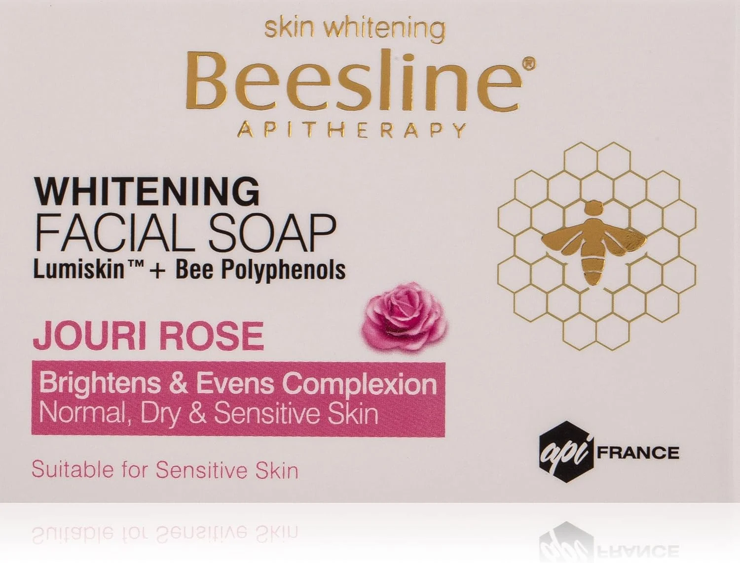 صابون صورت روشن کننده Beesline، گل رز جوری، 85 گرم