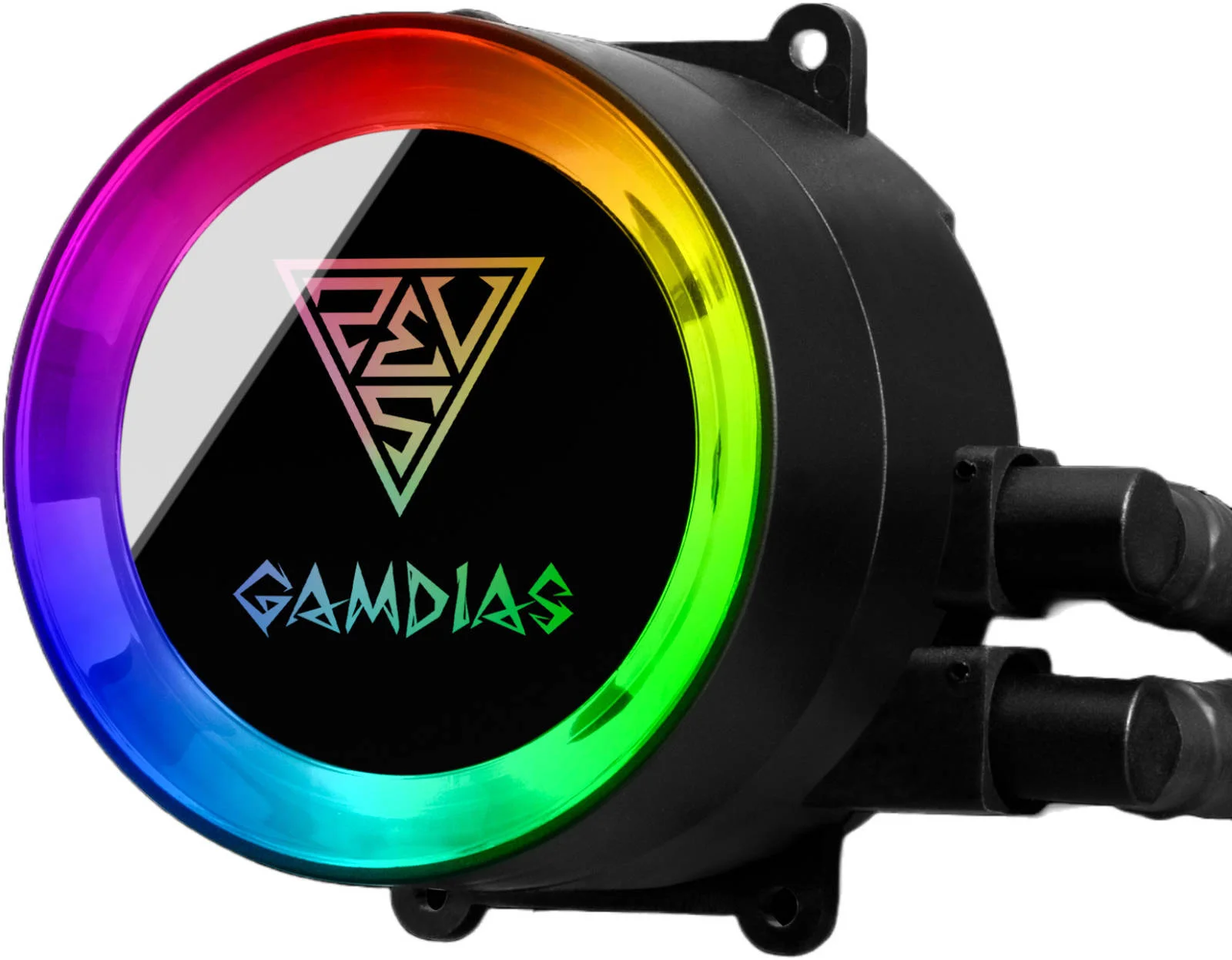 خنک کننده مایع پردازنده Gamdias Chione M2-240 Lite ARGB، صفحه پایه مسی، رادیاتور آلومینیومی، سرعت فن 2400 دور در دقیقه، جریان هوای 48.16 CFM، بلبرینگ هیدرولیک، مشکی | GD-CHIONE-M2-240-LITE2