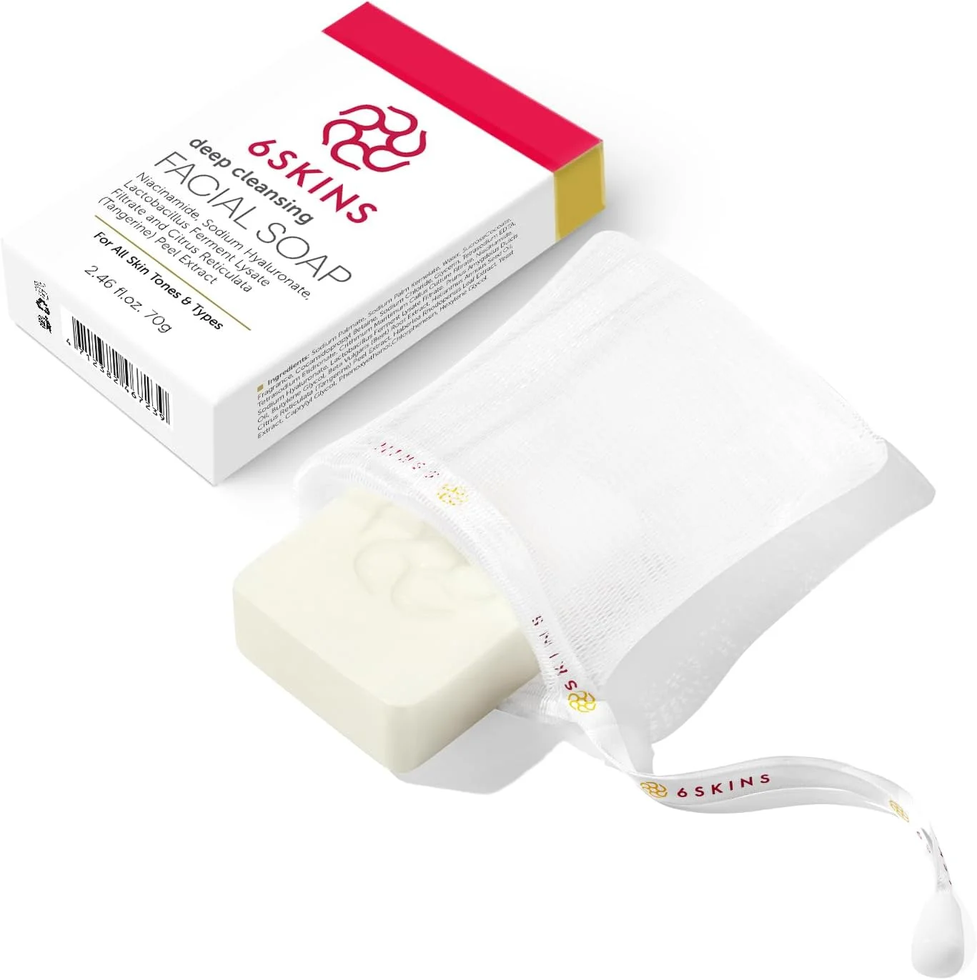 صابون قالبی فوم پاک کننده عمیق با نیاسینامید، از بین برنده سلول های مرده پوست با لایه برداری ملایم | صابون روشن کننده برای انواع پوست با عصاره ها و روغن های طبیعی ممتاز (بسته 3 عددی) صابون قالبی فوم پاک کننده عمیق با نیاسینامید، از بین برنده سلول های مرده پوست با لایه برداری ملایم | صابون روشن کننده برای انواع پوست با عصاره ها و روغن های طبیعی ممتاز (بسته 3 عددی)