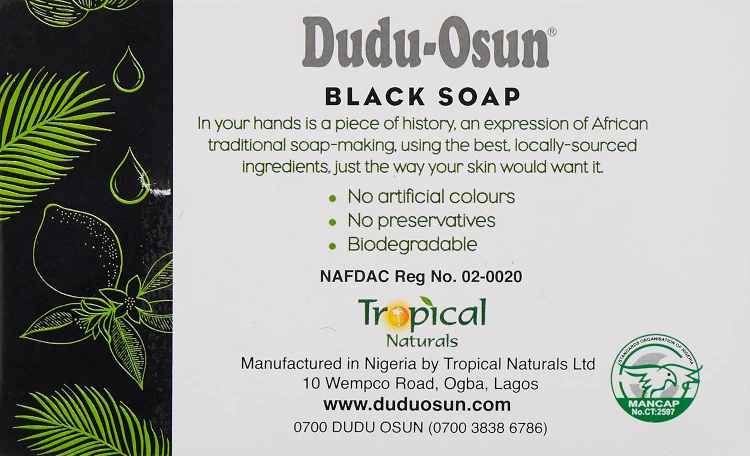 صابون سیاه دودو اوسون 100% خالص