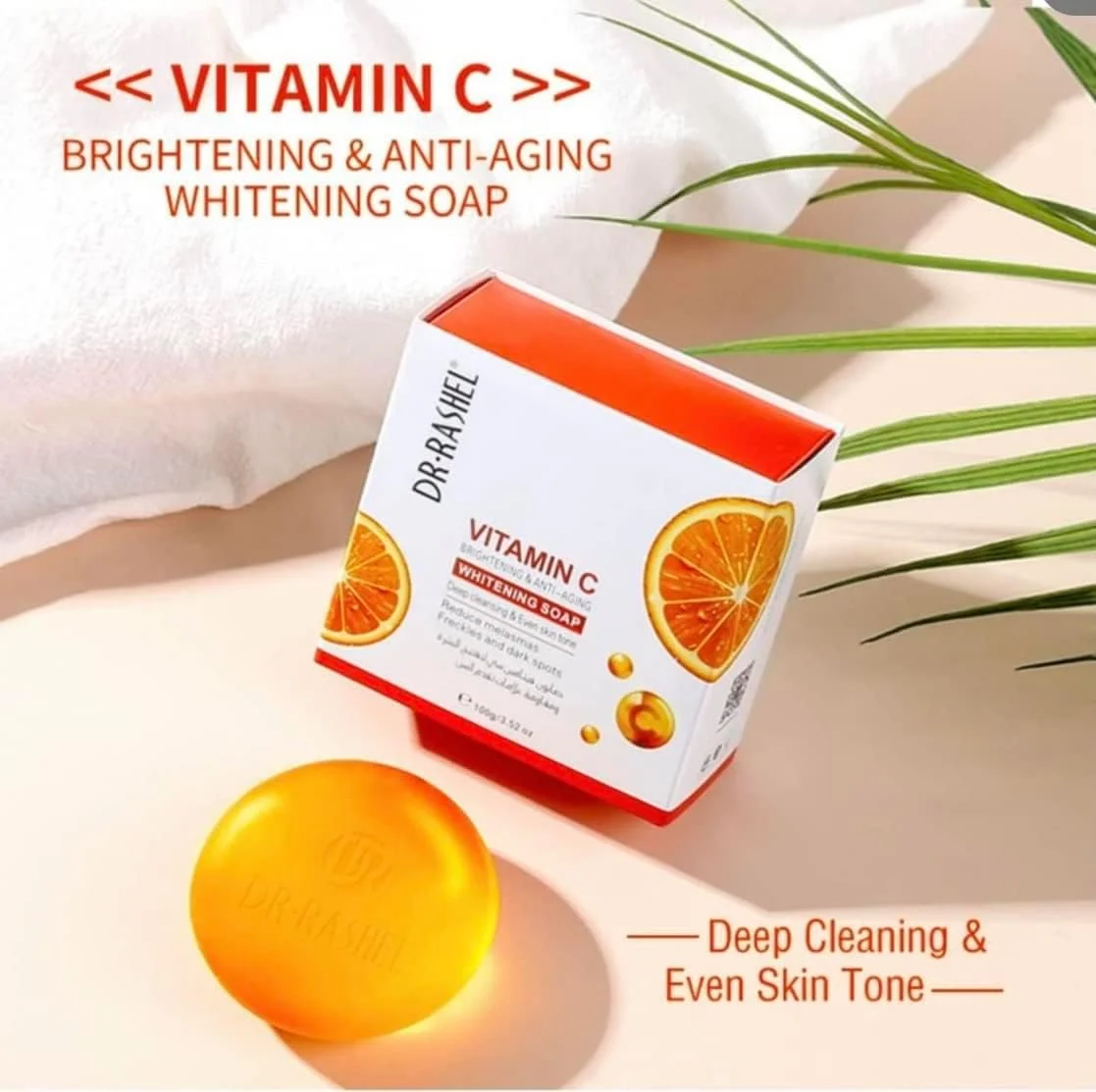 صابون روشن کننده و ضد پیری ویتامین C دکتر راشل