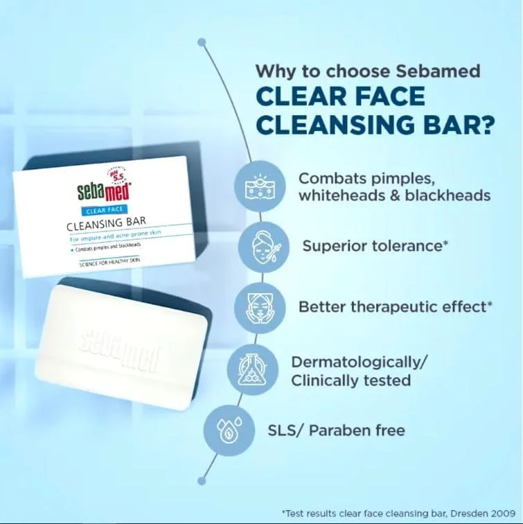 پن شستشوی صورت سبامد مدل Clear Face، ۱۰۰ گرم