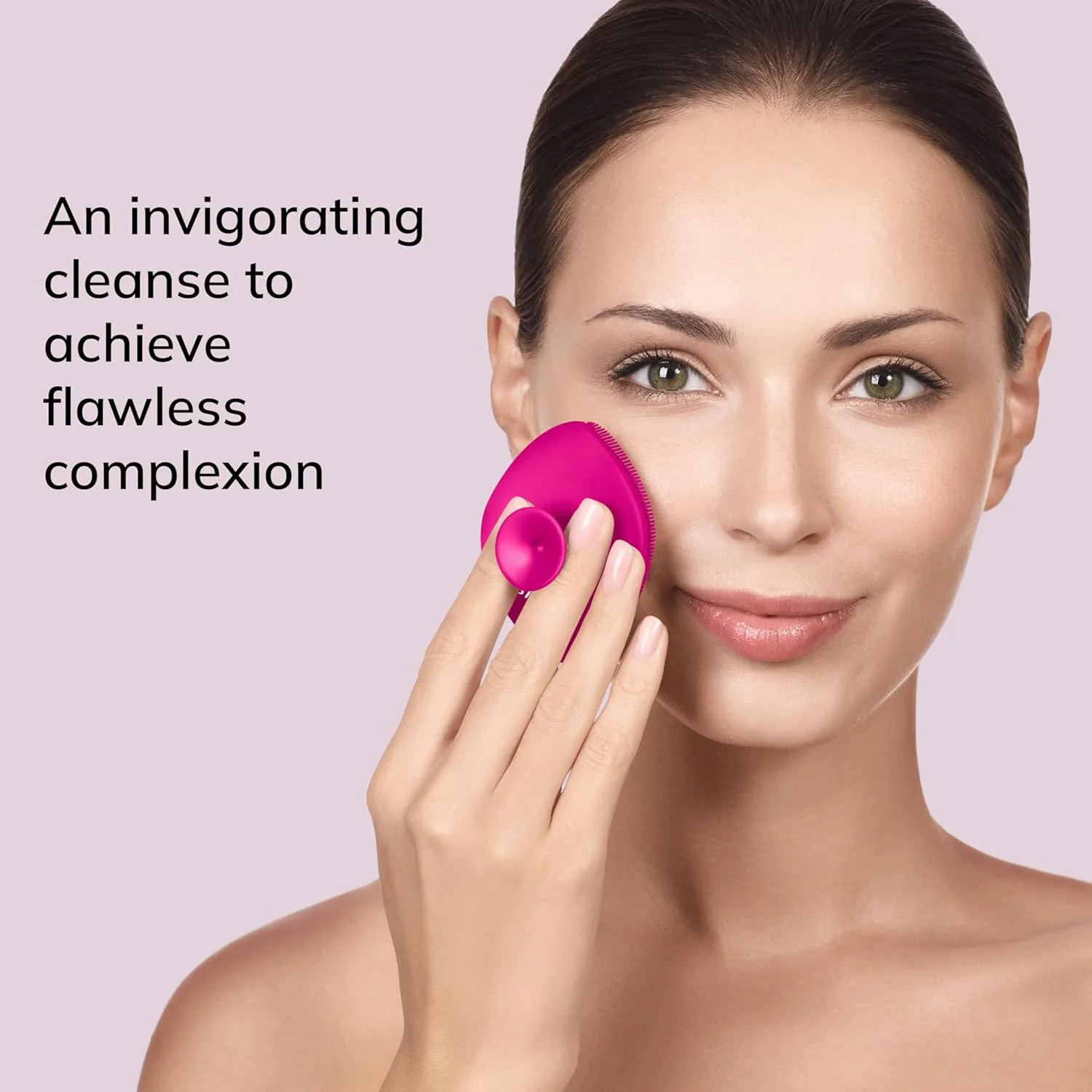 GESKE | برس پاک کننده صورت SmartAppGuided™ 4 در 1 | برس پاک کننده صورت با دسته | برس سیلیکونی نرم | پاکسازی حرفه ای صورت | دستگاه پاک کننده صورت | پاکسازی پوست