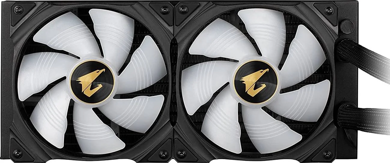 خنک کننده مایع AIO گیگابایت Aorus Waterforce X 280، فن ARGB دوتایی 140 میلی‌متری، RGB Fusion 2.0 و Aorus Engine، طول لوله 380 میلی‌متری، رادیاتور 280 میلی‌متری، LCD تمام رنگی 60x60 میلی‌متری، مشکی | GP-AORUS WATERFORCE X 280