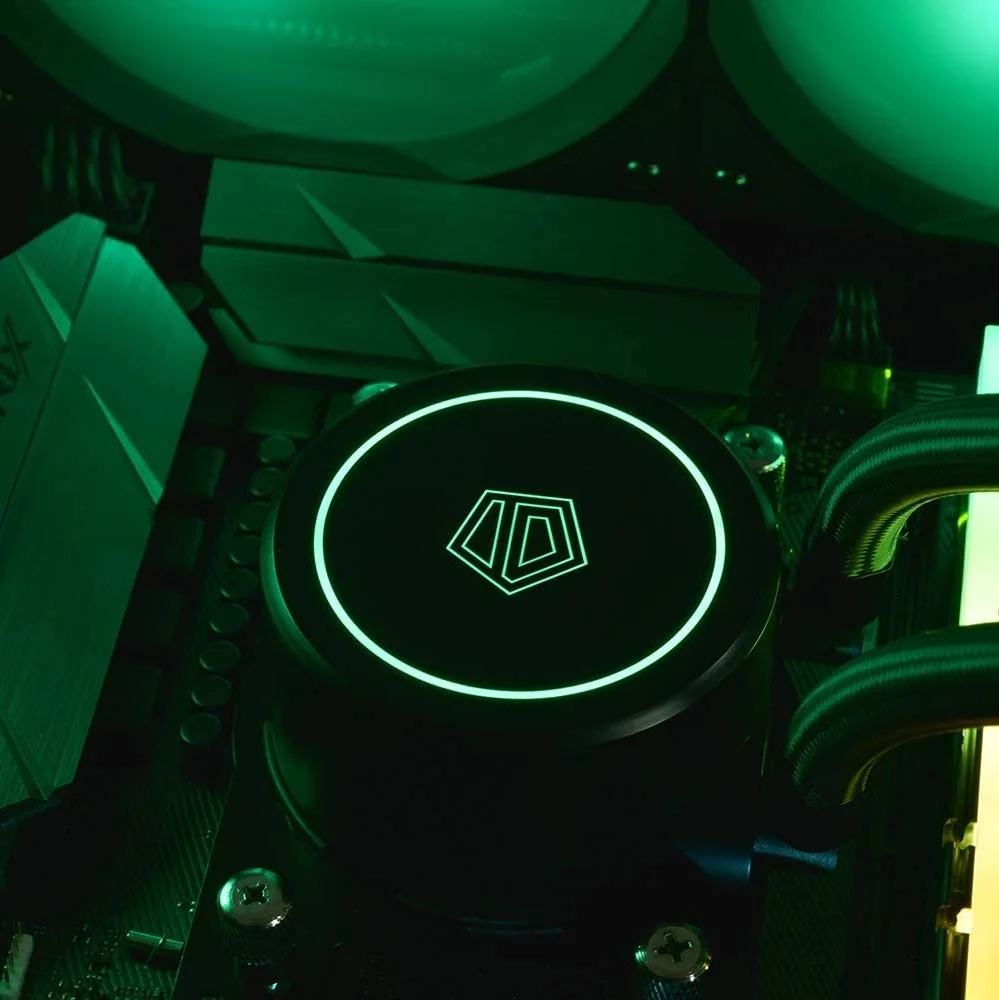 خنک کننده آبی پردازنده ID-COOLING AURAFLOW X 240، خنک کننده AIO با نورپردازی RGB 12 ولت، رادیاتور 240 میلی متری، فن RGB 2X120 میلی متری، سازگار با Intel 115X/2066 و AMD TR4/AM4 | AURAFLOW X 240 خنک کننده آبی پردازنده ID-COOLING AURAFLOW X 240، خنک کننده AIO با نورپردازی RGB 12 ولت، رادیاتور 240 میلی متری، فن RGB 2X120 میلی متری، سازگار با Intel 115X/2066 و AMD TR4/AM4 | AURAFLOW X 240