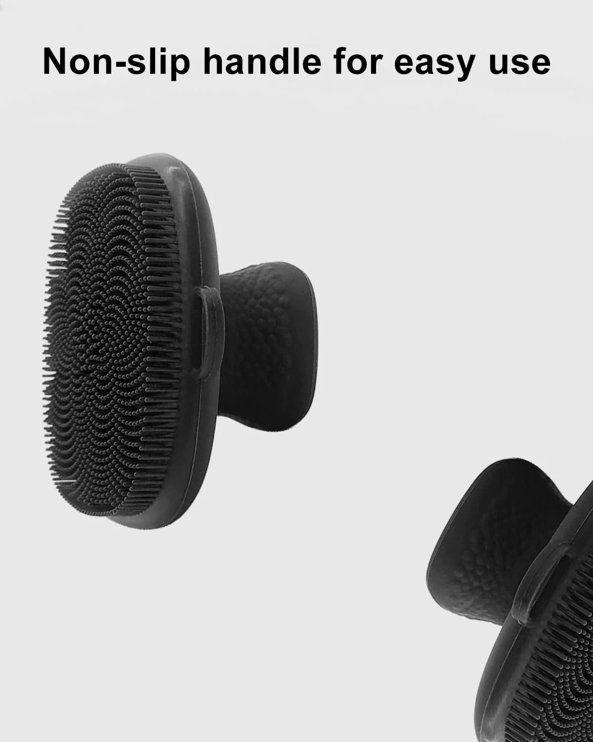 برس پاک کننده صورت سیلیکونی مردانه - برس شستشوی صورت برای پاکسازی و لایه برداری موثر - برس دستی ضد آب شستشوی صورت برای مراقبت از پوست (مشکی)