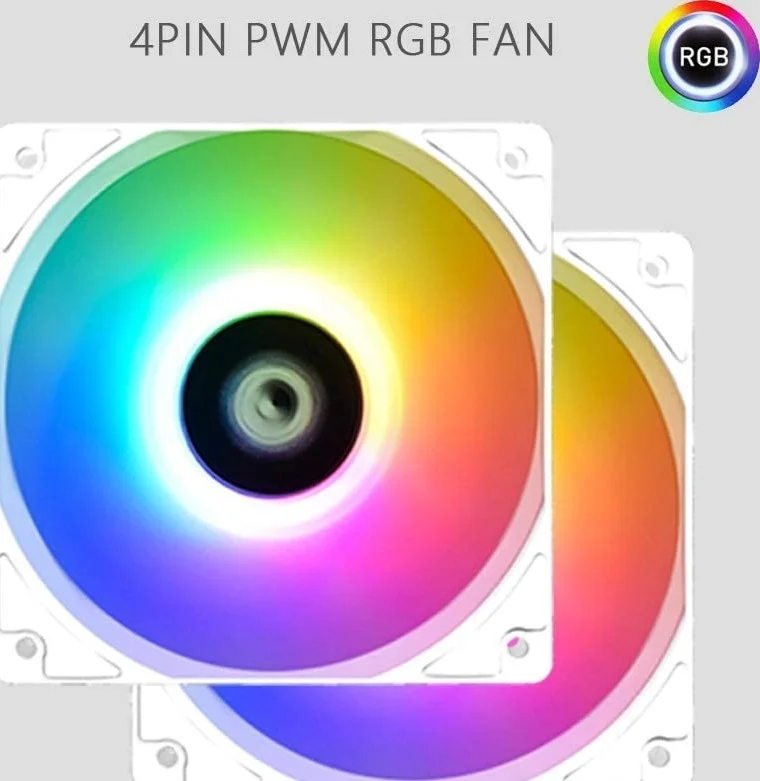 خنک کننده آبی پردازنده ID-COOLING ZOOMFLOW 240X Snow، خنک کننده مایع 240 میلی متری پردازنده با نورپردازی RGB آدرس پذیر 5 ولت، فن RGB 2X120 میلی متری، سازگار با Intel 115X/2066 و AMD TR4/AM4