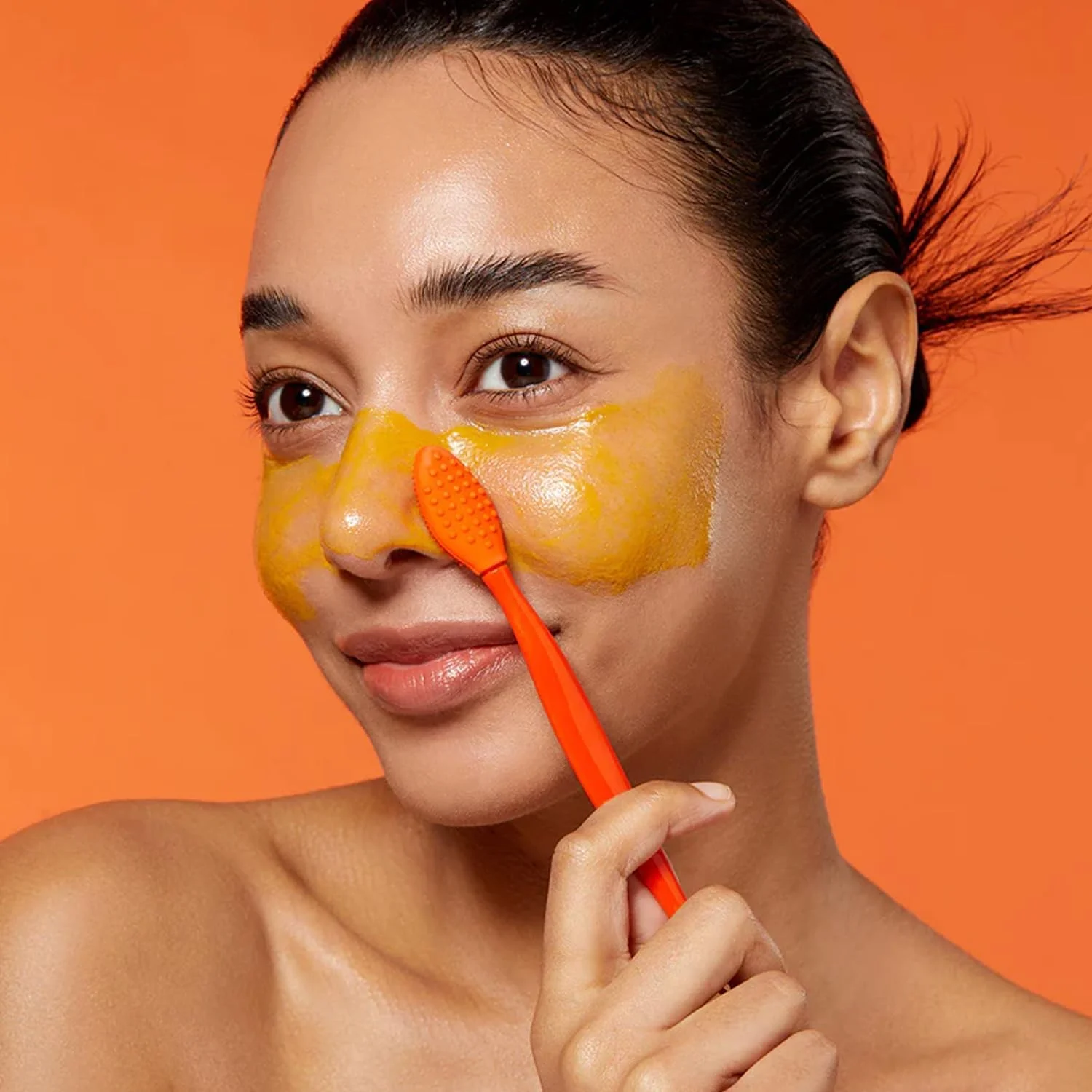 برس سیلیکونی پاک کننده منافذ پوست APRILSKIN | برای از بین بردن جوش های سرسیاه و لایه برداری ملایم | ماساژور پاک کننده عمیق منافذ | مناسب برای استفاده با بالم پاک کننده Carrotene APRILSKIN