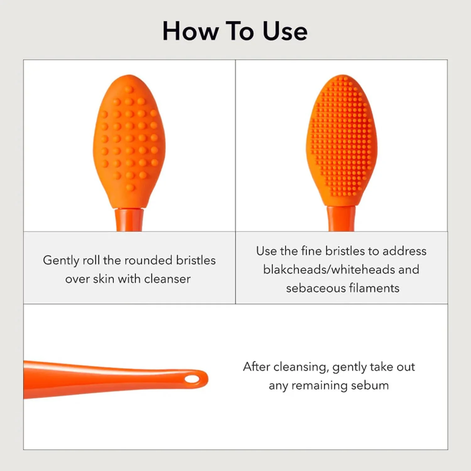 برس سیلیکونی پاک کننده منافذ پوست APRILSKIN | برای از بین بردن جوش های سرسیاه و لایه برداری ملایم | ماساژور پاک کننده عمیق منافذ | مناسب برای استفاده با بالم پاک کننده Carrotene APRILSKIN