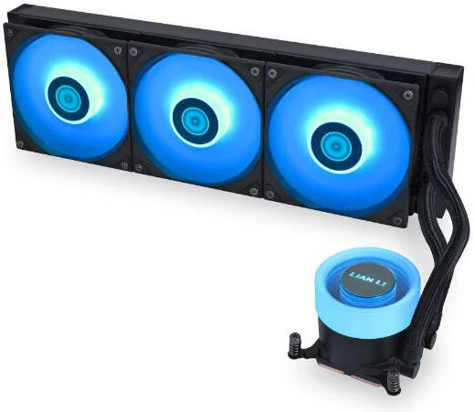 خنک کننده مایع پردازنده لیان لی GA II LITE 360 RGB، رادیاتور 360 میلی‌متری، 3 عدد فن 120 میلی‌متری RGB از پیش نصب شده، سرعت فن 2500 دور در دقیقه، جریان هوای فن 79 CFM، نوع بلبرینگ هیدرولیک، مشکی | GA2L36RB