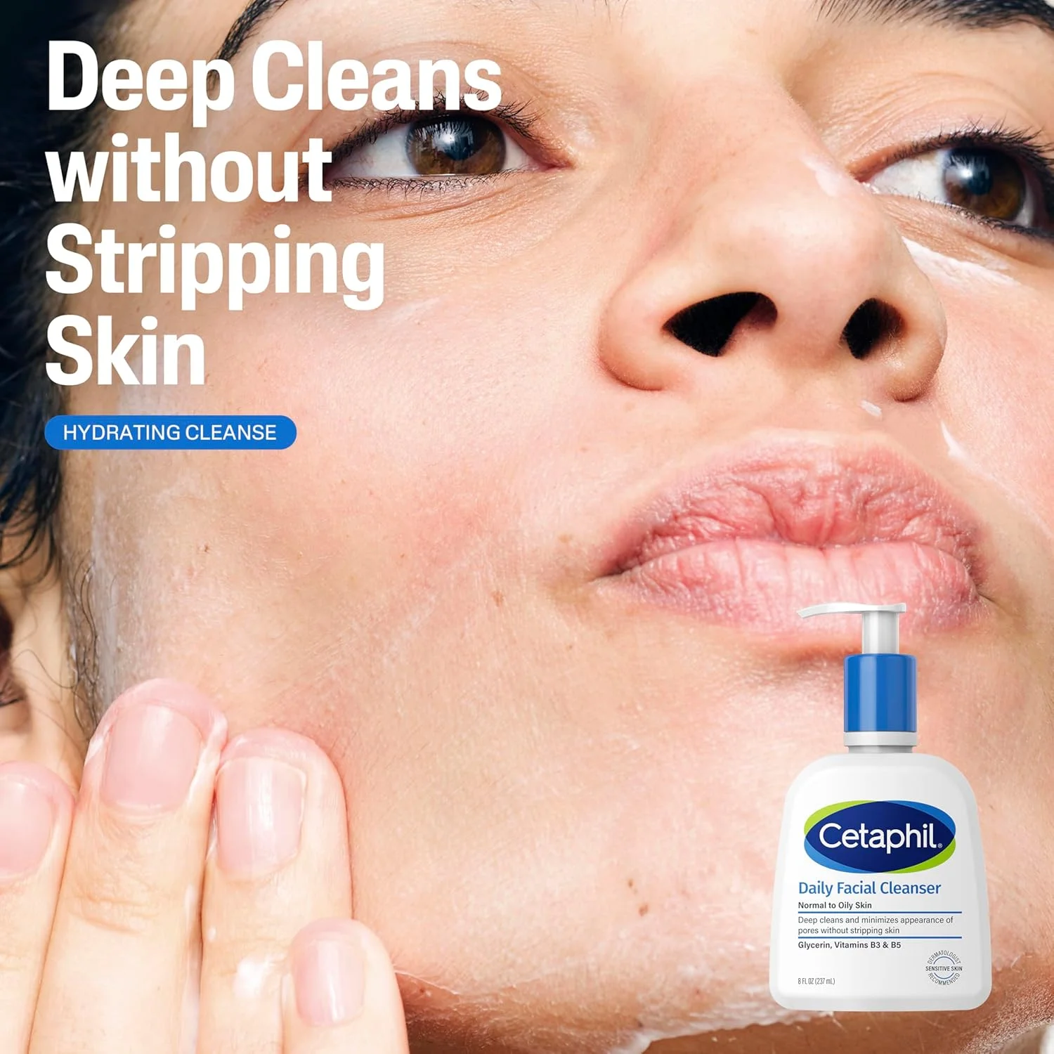 مجموعه مراقبت از پوست Cetaphil Winter Essentials، دستمال مرطوب پاک کننده ملایم پوست صورت 25 عددی، پاک کننده روزانه صورت 236 میلی لیتر، لوسیون مرطوب کننده صورت و بدن 236 میلی لیتر، مناسب برای پوست حساس