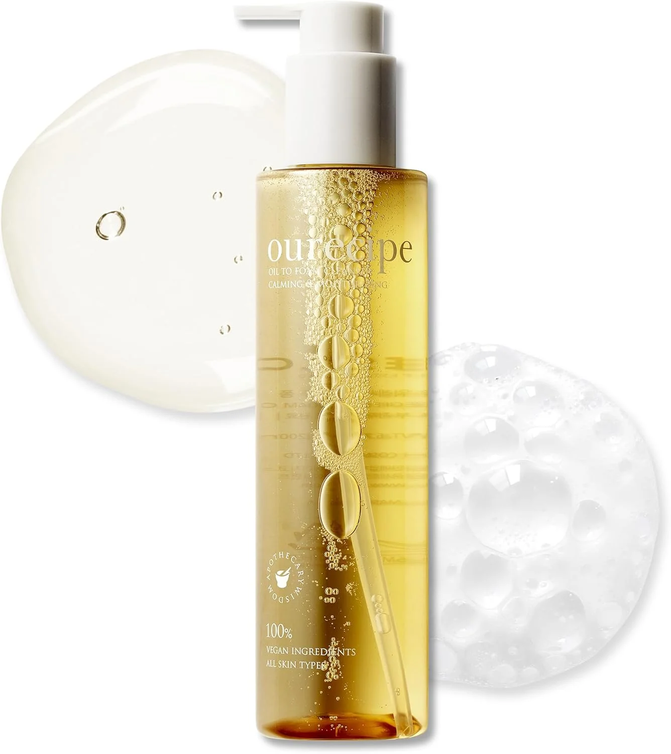 پاک کننده روغنی به فوم PESTLO Ourecipe - وگان، ضد حساسیت، پاک کننده ملایم آرایش، پاک کننده عمیق، غیر چسبنده برای انواع پوست از جمله پوست های حساس، خشک و مستعد آکنه، 200 میلی لیتر پاک کننده روغنی به فوم PESTLO Ourecipe - وگان، ضد حساسیت، پاک کننده ملایم آرایش، پاک کننده عمیق، غیر چسبنده برای انواع پوست از جمله پوست های حساس، خشک و مستعد آکنه، 200 میلی لیتر