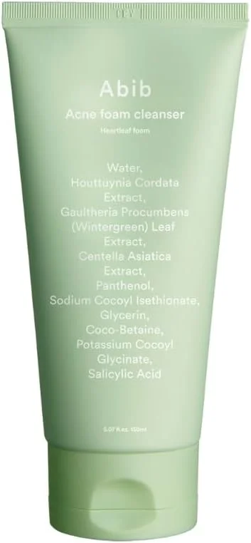 فوم پاک کننده صورت Abib مدل Heartleaf حجم 150 میلی لیتر