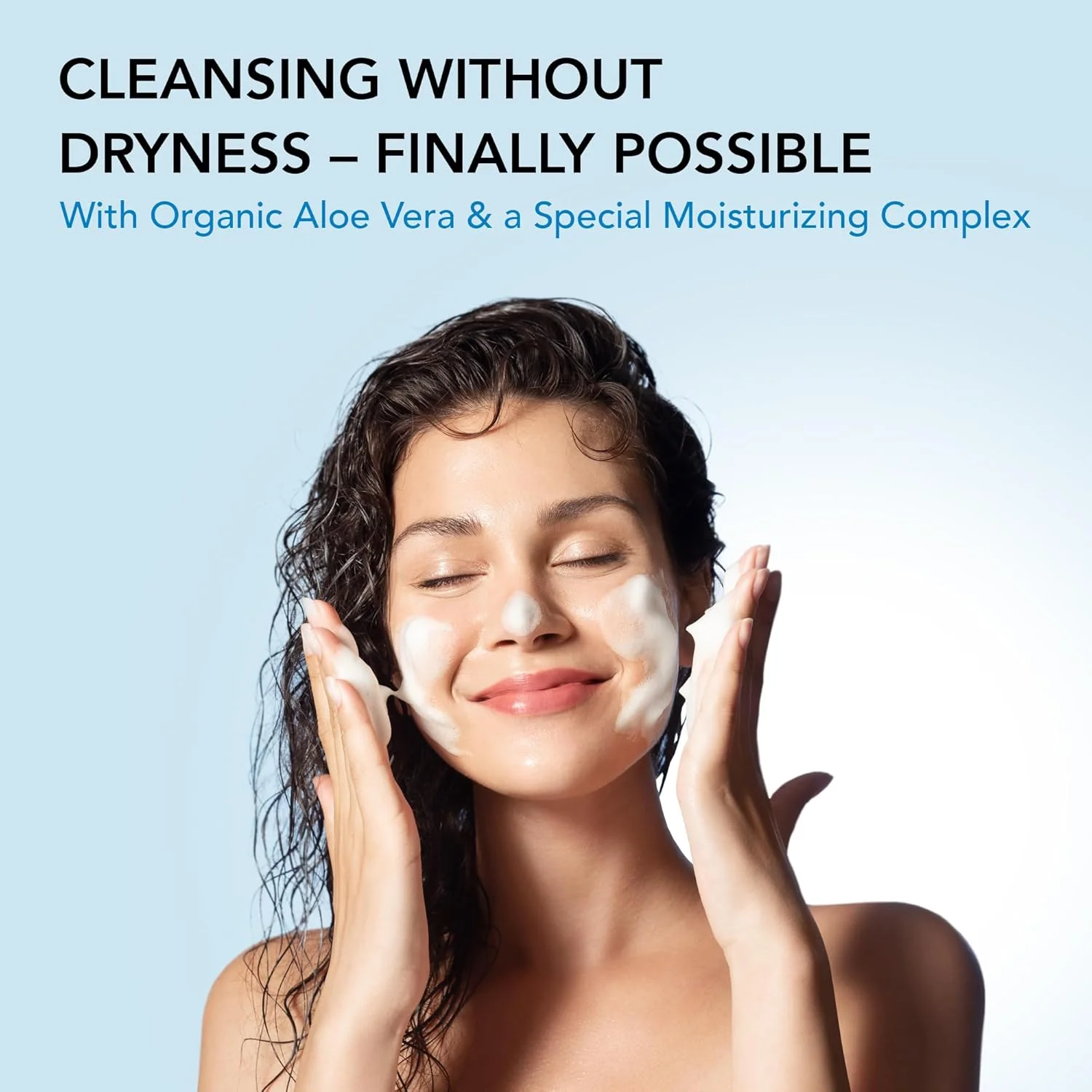 فوم شستشوی صورت اکولاتیه آبرسان قوی حاوی آلوئه ورا ارگانیک 150 میلی لیتر