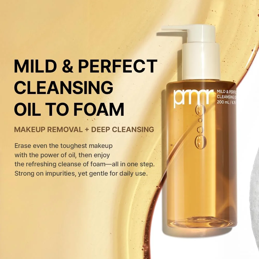 پاک کننده روغنی به فوم پریمرا، پاک کننده عمقی کره ای، آرایش روزانه، جوش های سرسیاه، حذف گرد و غبار و آلودگی، حاوی هیالورونیک اسید (200 میلی لیتر)