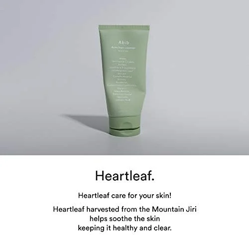 فوم پاک کننده صورت Abib مدل Heartleaf حجم 150 میلی لیتر