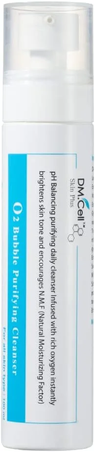 DM CELL | پاک کننده صورت حباب اکسیژن O2 برای پاکسازی عمیق منافذ، تصفیه و جوانسازی | درمان فوم متعادل کننده pH برای انواع پوست | مراقبت از پوست کره ای، 100 میلی لیتر DM CELL | پاک کننده صورت حباب اکسیژن O2 برای پاکسازی عمیق منافذ، تصفیه و جوانسازی | درمان فوم متعادل کننده pH برای انواع پوست | مراقبت از پوست کره ای، 100 میلی لیتر