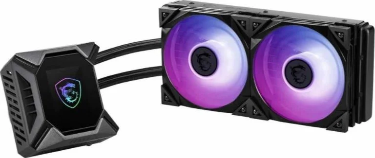 خنک کننده مایع پردازنده MSI MPG CORELIQUID K240 AIO، رادیاتور 240 میلی متری با صفحه نمایش LCD 2.4 اینچی، فن دوگانه 120 میلی متری TORX Fan 4.0 با نورپردازی ARGB قابل کنترل | CORELIQUID-K240