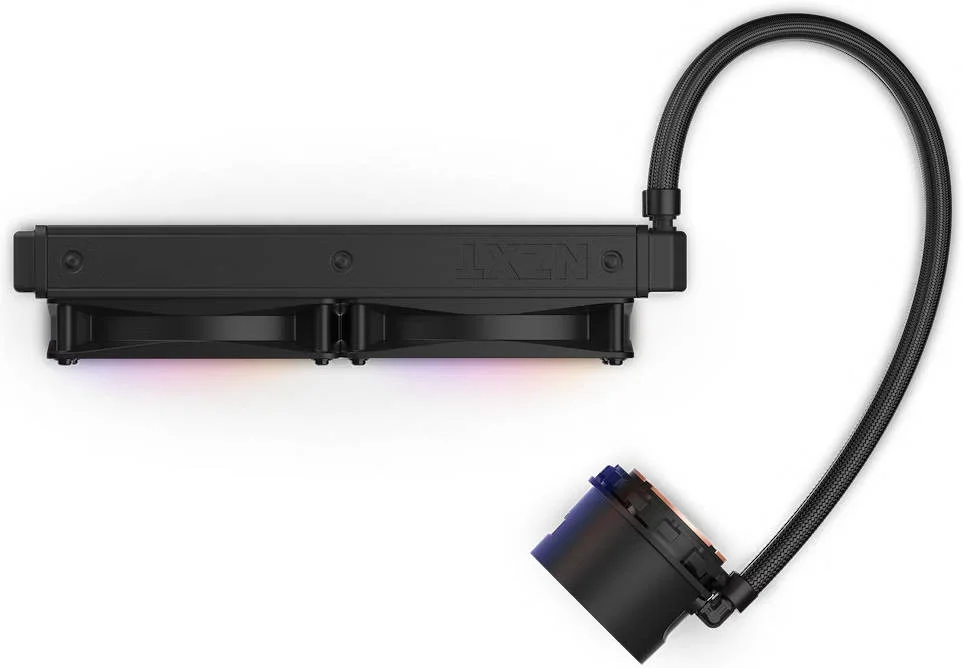 خنک کننده مایع پردازنده NZXT Kraken 240 RGB AIO با نمایشگر LCD و فن های RGB، رادیاتور 240 میلی متری، واتر بلاک مسی، 2 عدد فن 120 میلی متری F120 RGB، سرعت فن 500-1800 دور در دقیقه، جریان هوای 21.67-78.02 CFM، مشکی | RL-KR240-B1