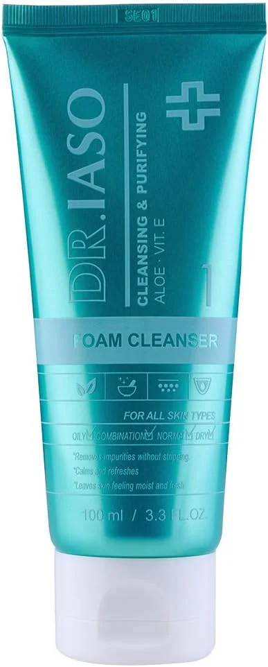 فوم پاک کننده دکتر IASO، 93 گرم | فوم پاک کننده | تقویت کننده بافت پوست | پاک کننده صورت فوم پاک کننده دکتر IASO، 93 گرم | فوم پاک کننده | تقویت کننده بافت پوست | پاک کننده صورت