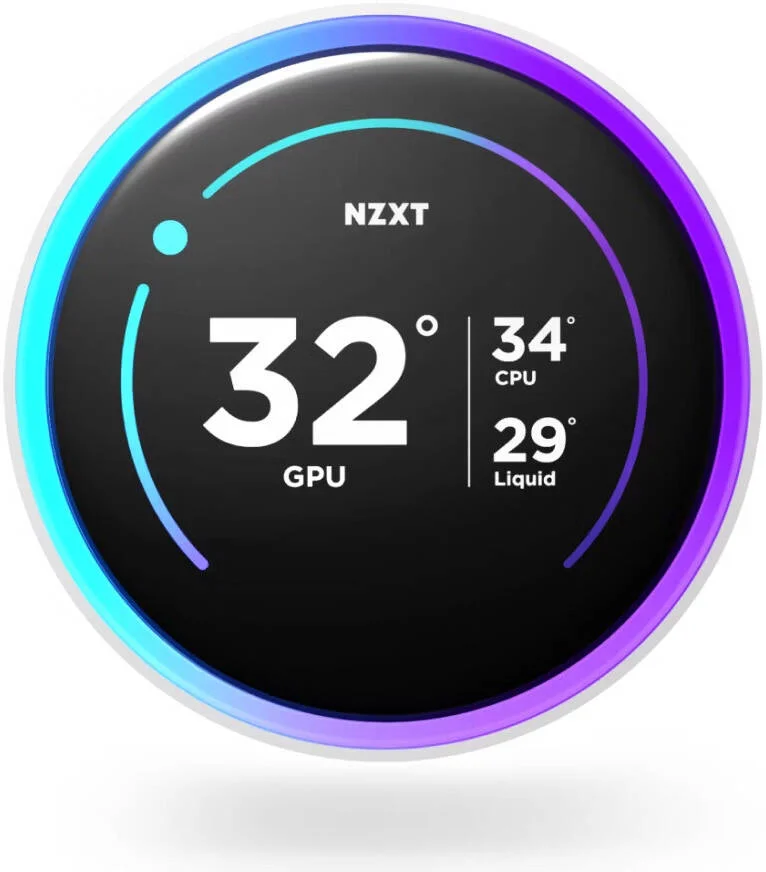 خنک کننده مایع پردازنده NZXT Kraken Elite 360 RGB (2024) AIO، رادیاتور 360 میلی‌متری، نمایشگر 2.72 اینچی IPS 60 هرتز LCD، فن F360 RGB Core، جریان هوای 75.12 CFM، سرعت فن 2400 RPM، بلبرینگ Fluid Dynamic، سفید | RL-KR36E-W2