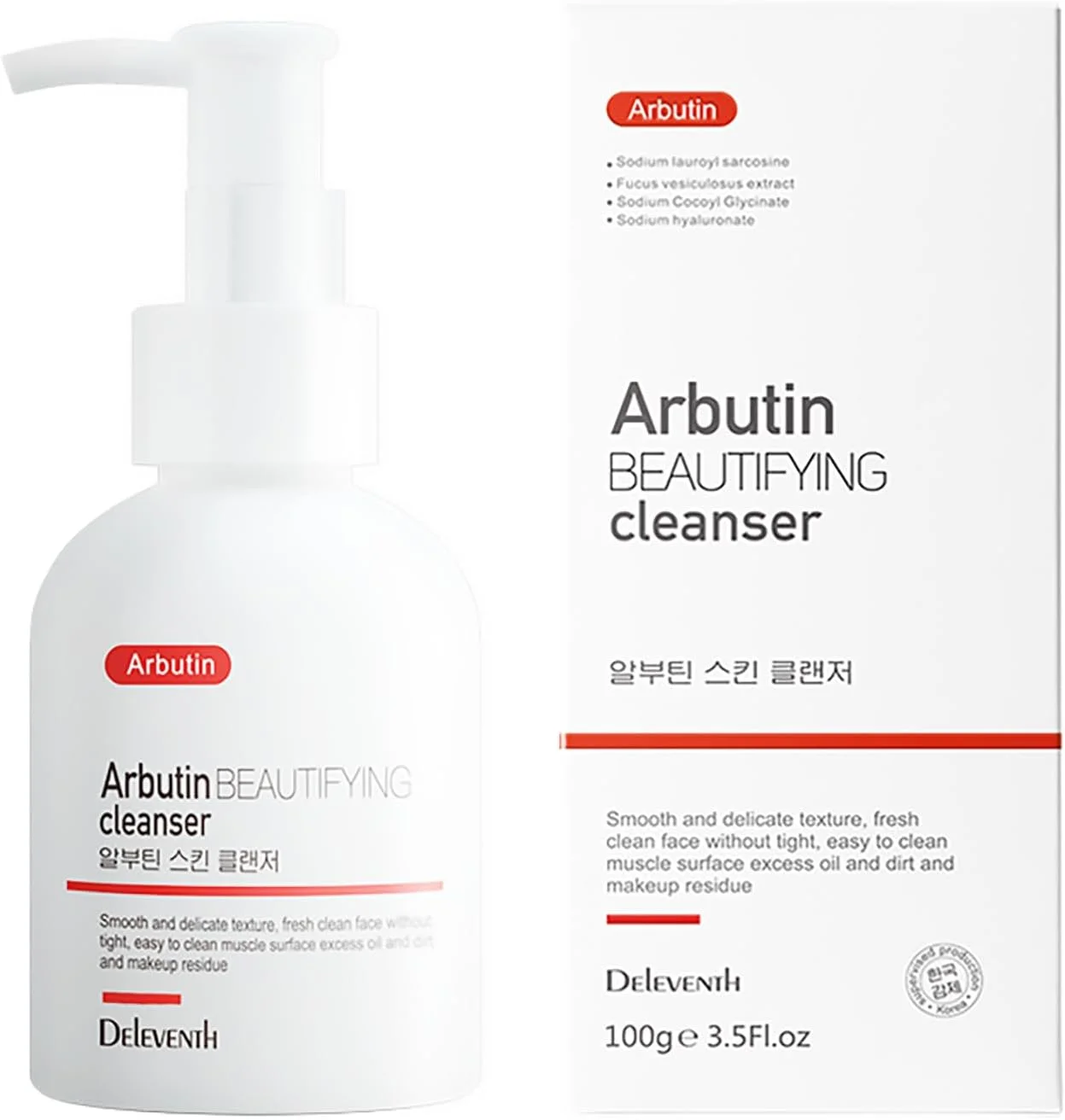 شوینده صورت آلفا آربوتین و آمینو اسید DEleventh، محصول کره، 100 گرم / مرطوب کننده و پاک کننده ملایم، کنترل چربی، ضد جوش، فرمول آنتی اکسیدان، تسریع متابولیسم سلولی، آبرسان و پاک کننده شوینده صورت آلفا آربوتین و آمینو اسید DEleventh، محصول کره، 100 گرم / مرطوب کننده و پاک کننده ملایم، کنترل چربی، ضد جوش، فرمول آنتی اکسیدان، تسریع متابولیسم سلولی، آبرسان و پاک کننده