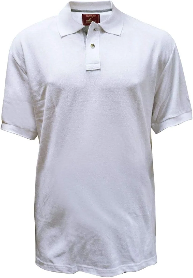 پولوشرت مردانه سفید نخی یقه پیراهن