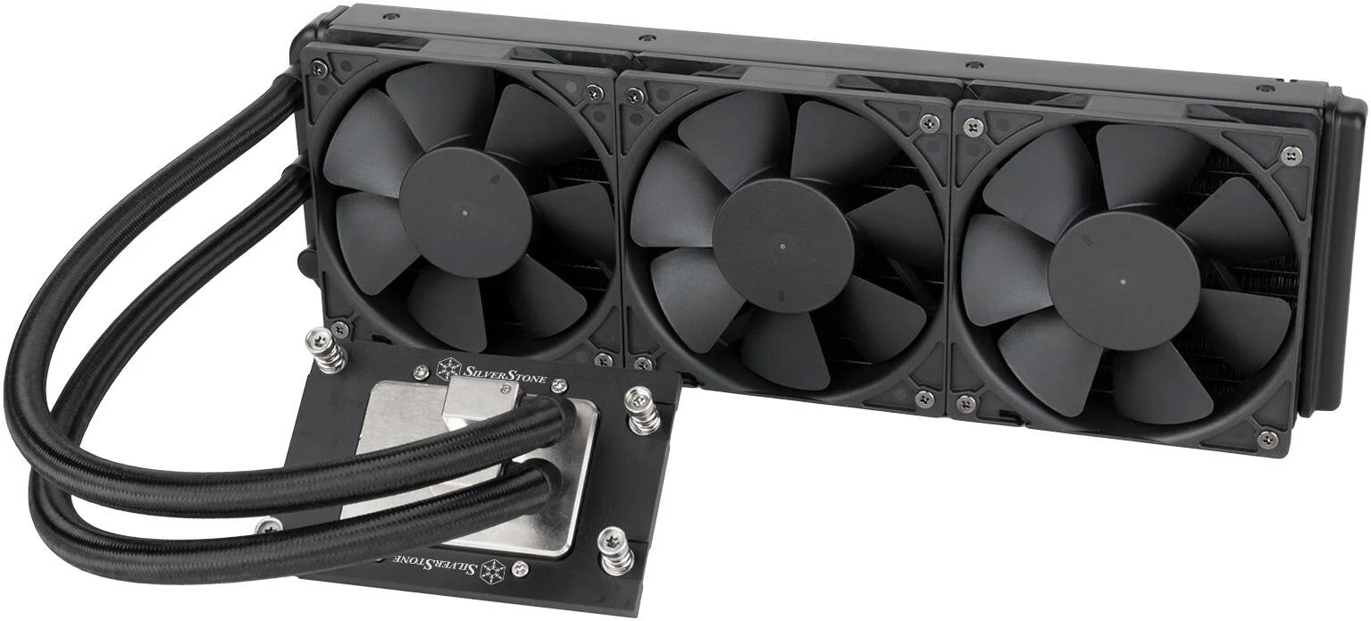 خنک کننده مایع پردازنده SilverStone XE360-TR5، رادیاتور 360 میلی‌متری، 3 عدد فن 120 میلی‌متری، سرعت فن 2800 دور در دقیقه، جریان هوای 87.72 CFM، سطح نویز 46 dBA، کانکتور 4 پین PWM، مشکی | SST-XE360-TR5