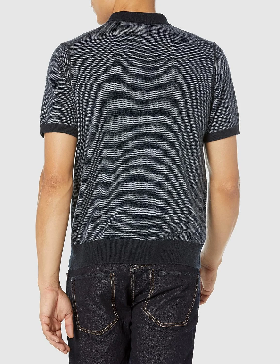 پولوشرت آستین کوتاه مردانه وینس طرح چشم پرنده