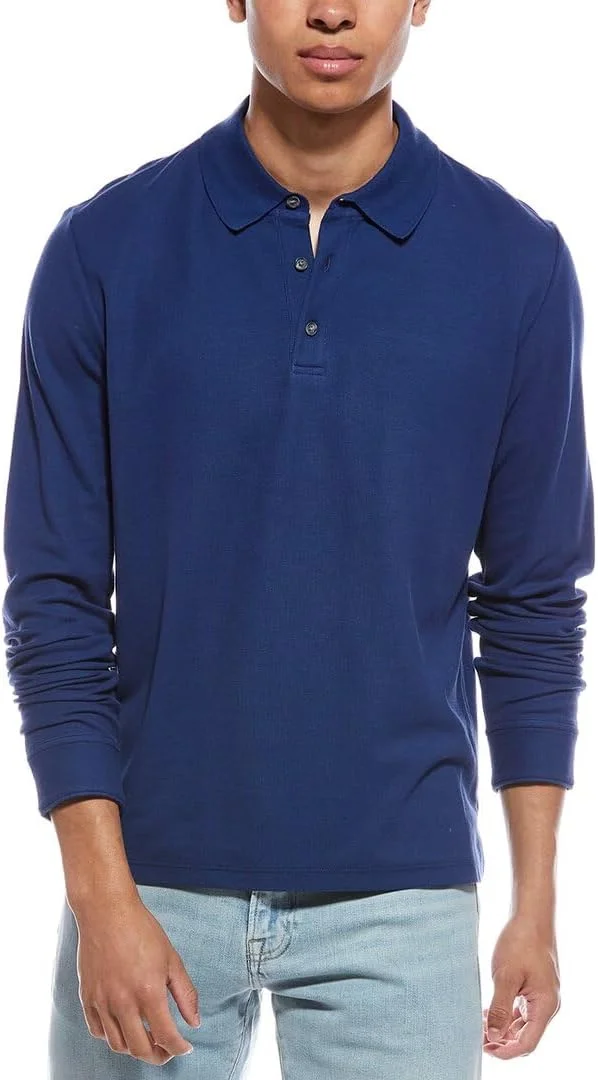 پولوشرت آستین بلند مردانه پیکه پیما وینس، آبی سلطنتی، سایز کوچک