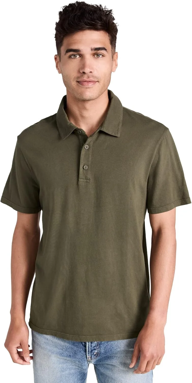 پولوشرت آستین کوتاه مردانه Vince با رنگرزی پوشاک