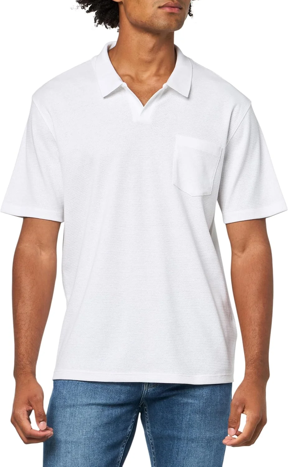 تی شرت آستین کوتاه مردانه یقه جانی کلاسیک (تک عددی)