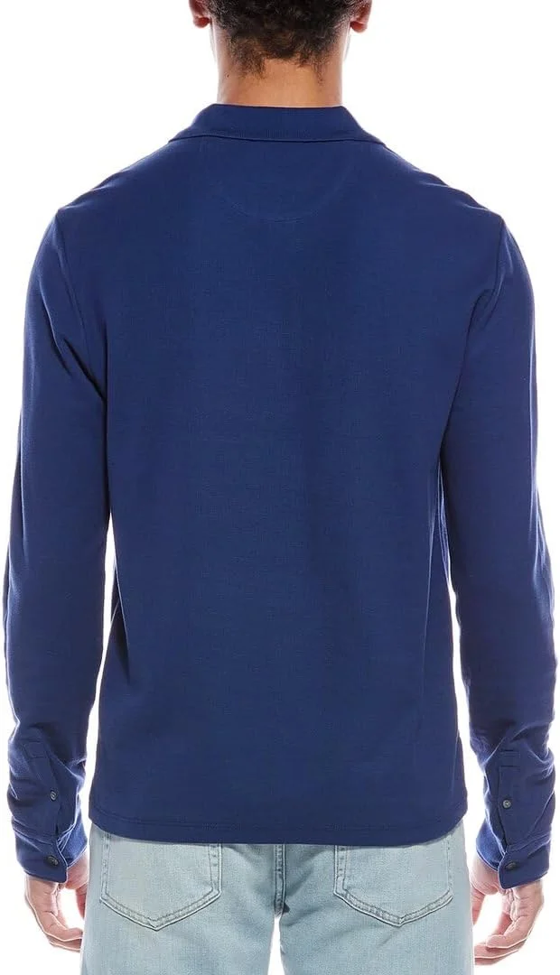 پولوشرت آستین بلند مردانه پیکه پیما وینس، آبی سلطنتی، سایز کوچک