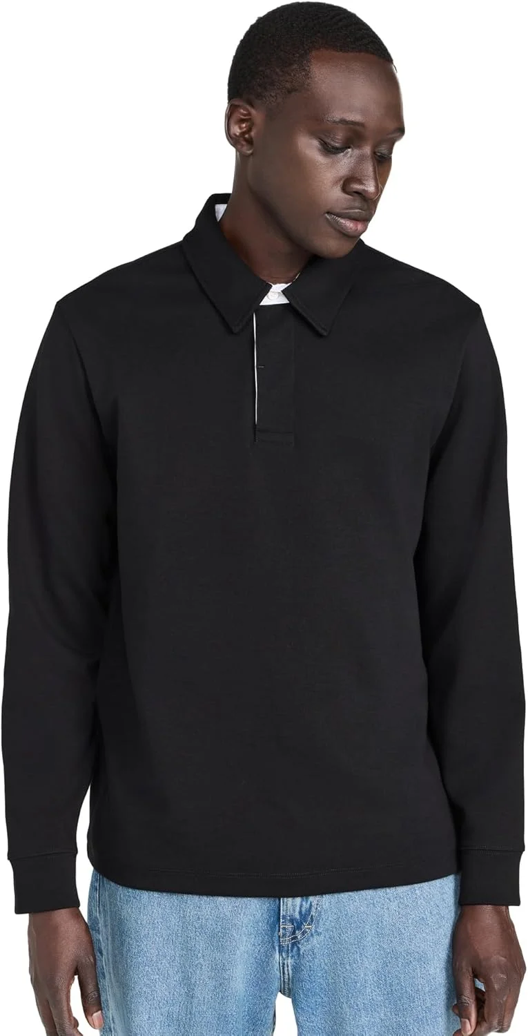 پولوشرت آستین بلند مردانه Vince BRUSHED