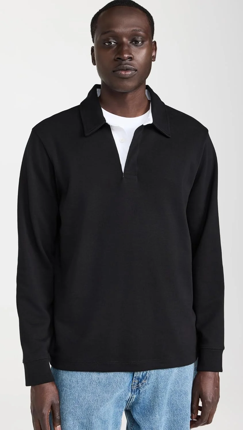 پولوشرت آستین بلند مردانه Vince BRUSHED پولوشرت آستین بلند مردانه Vince BRUSHED