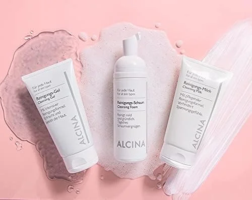 فوم پاک کننده صورت آلسینا مناسب پوست های معمولی تا چرب، پوست صورت را تمیز می کند، چربی و آلودگی های اضافی را از بین می برد، از ایجاد جوش جلوگیری می کند و منافذ را باز می کند - 150 میلی لیتر، ساخت آلمان