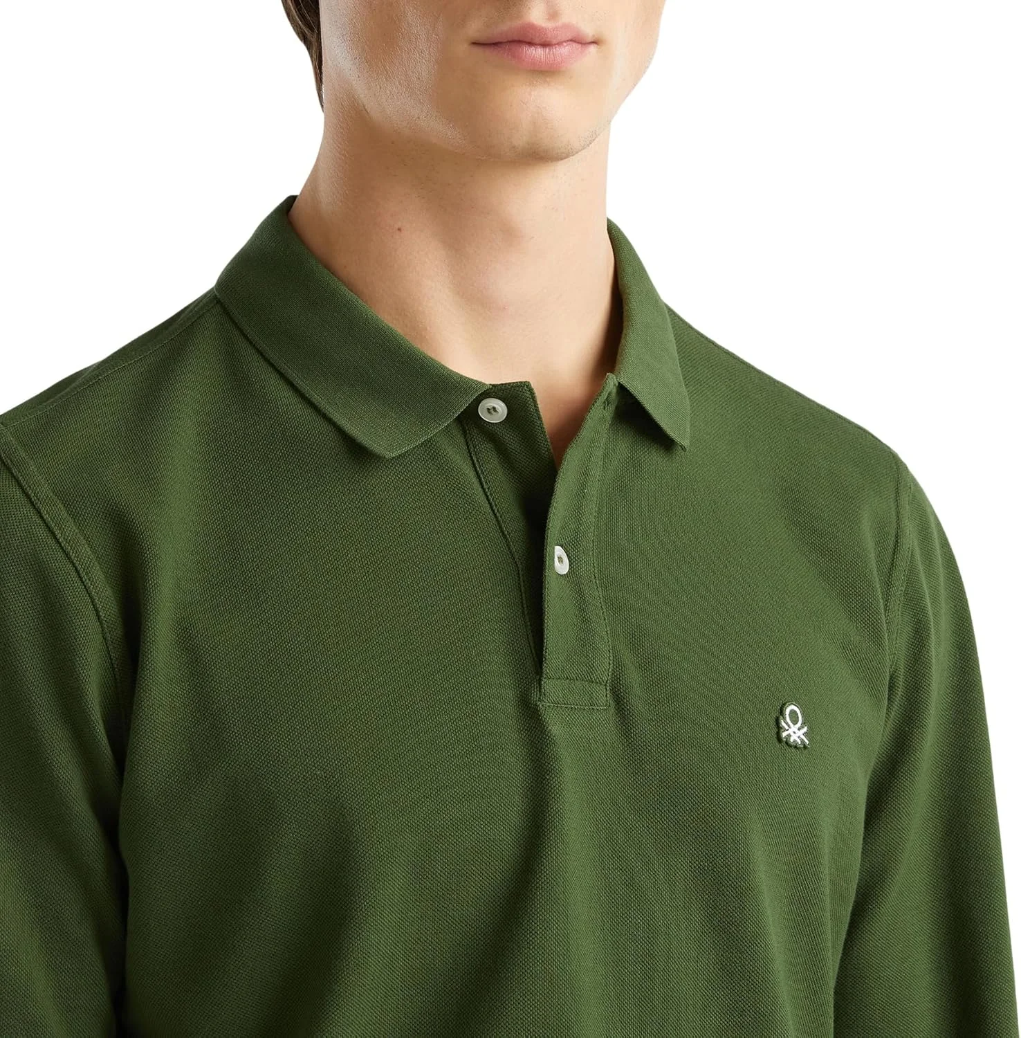 پولوشرت آستین بلند مردانه United Colors of Benetton مدل 3089j3204 (تک عددی)